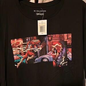 DC Collection The Flash Black Graphic Tee